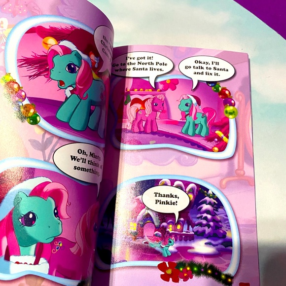MY LITTLE PONY NWT VTG 2005 TOKYOPOP JR CINE-MANGA A VERY MINTY CHRISTMAS BOOK - Picture 5 of 11